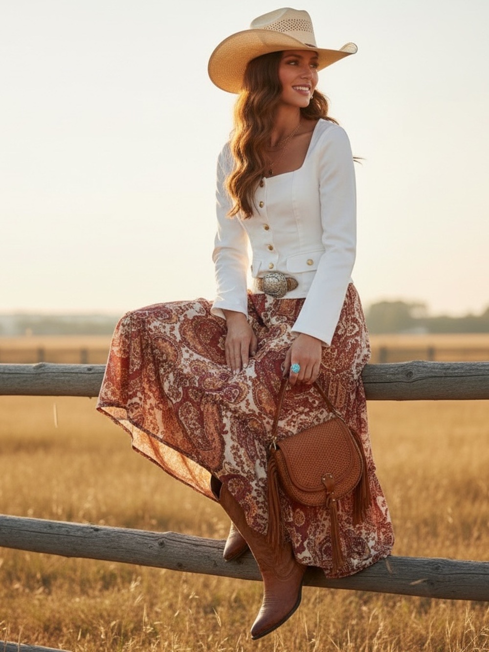 Good American White Button-Front Top